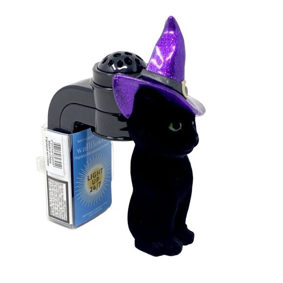 Bath And Body Works Witch Cat Black Nightlight Wallflower Plug In - Picture 4 of 8